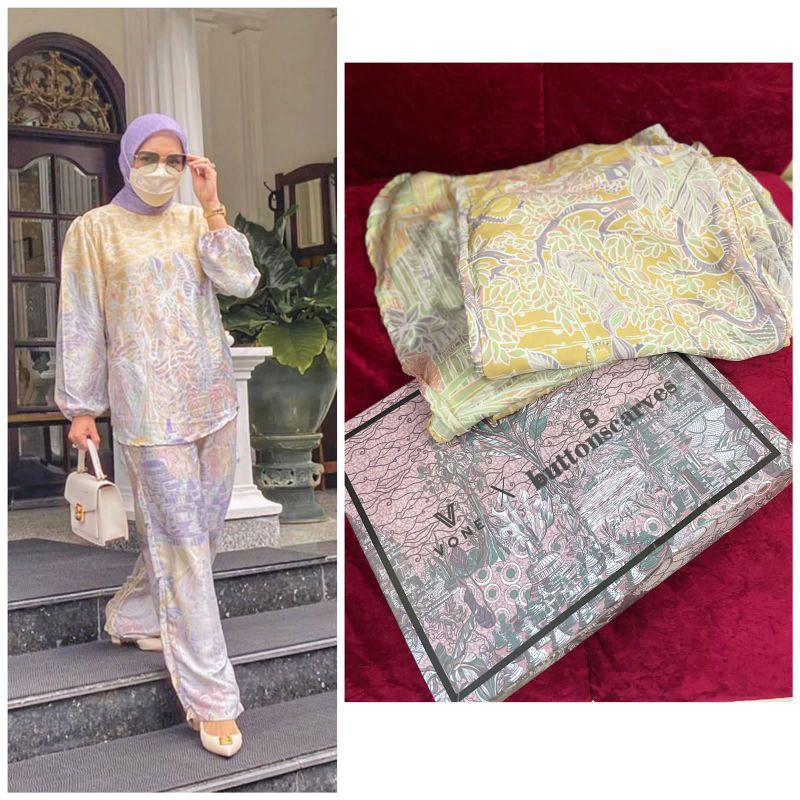 SARAH SET VONE X BUTTONSCARVES