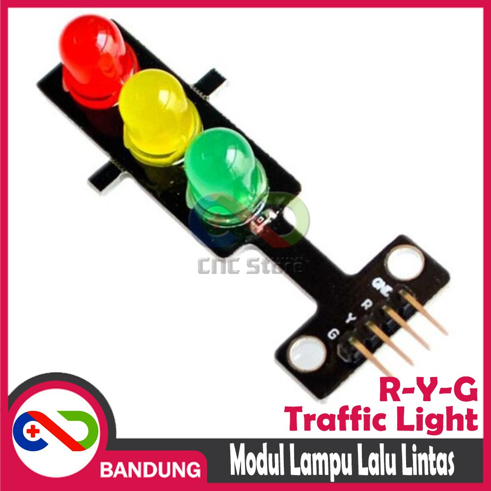 MODUL LED LAMPU LALU LINTAS TRAFFIC LIGHT MODUL 5V 8MM R-Y-G ARDUINO