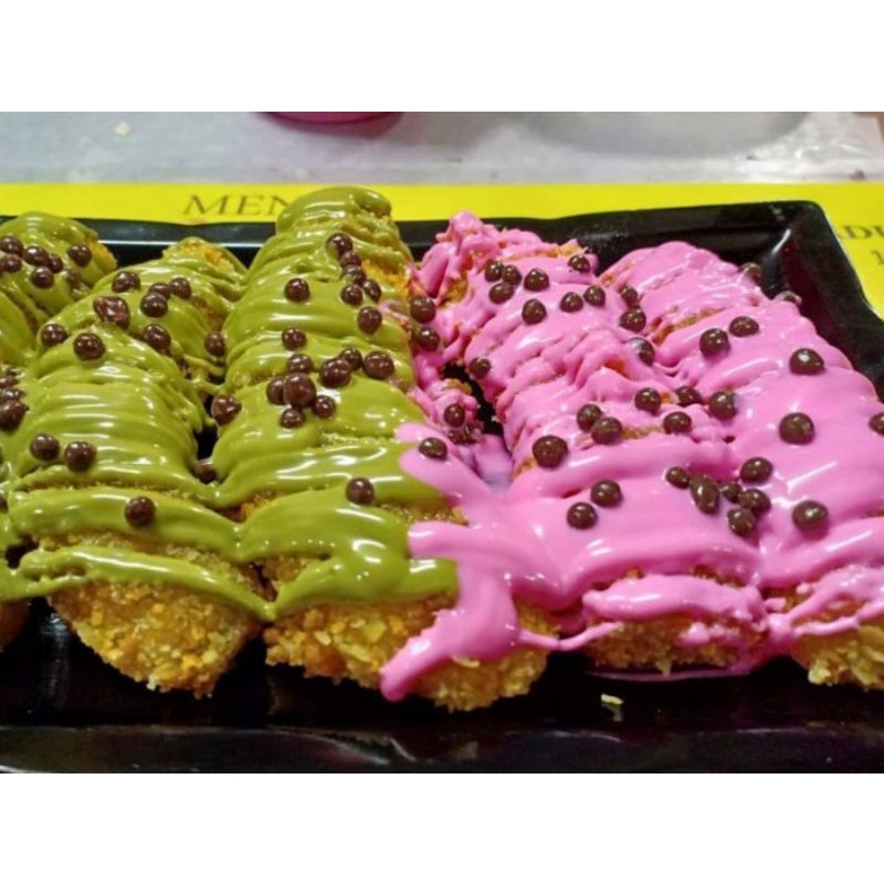 

COLLINS DIP GLAZE 1 KG TERLENGKAP TOPPING DONAT LUMER DIPING GLAZE 1 KG KEMASAN EMBER