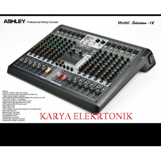 ASHLEY SELECTION12  selection 12  ORIGINAL 12 channel