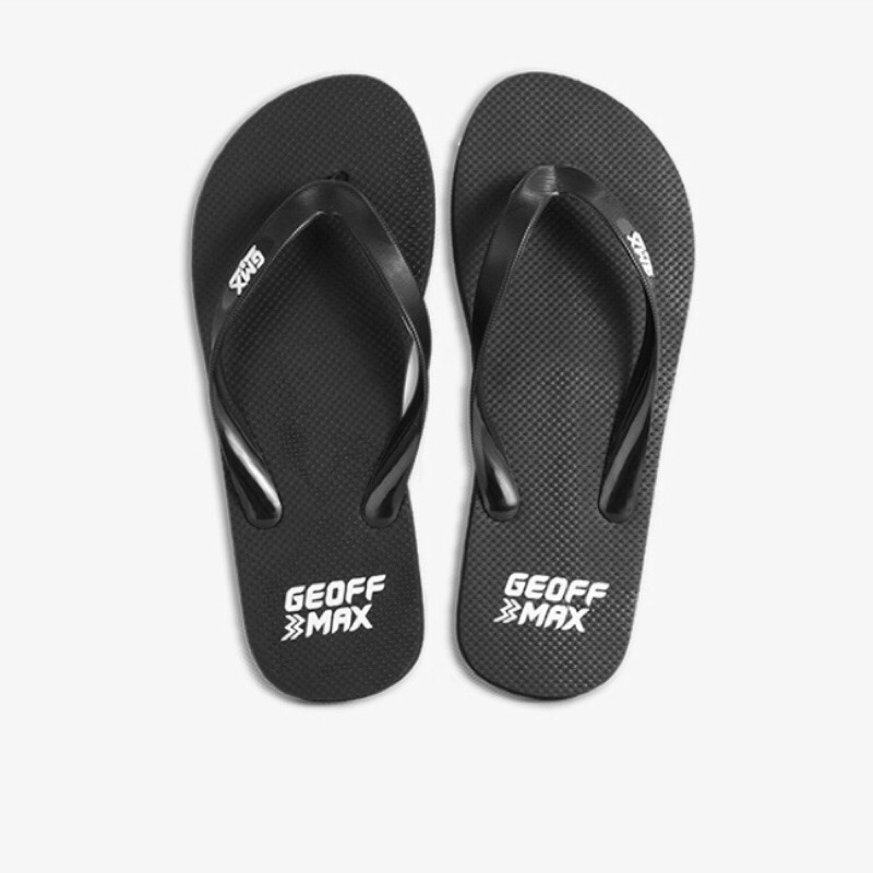 Geoff Max Voltage Black White | Sandal Jepit