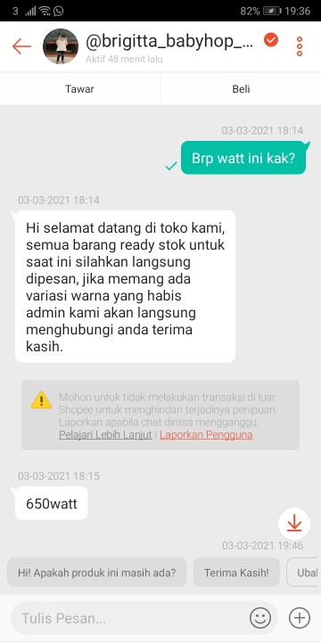 Teko Listrik 1.5liter Pemanas Air Kettle Electric Kapasitas - 1.5l