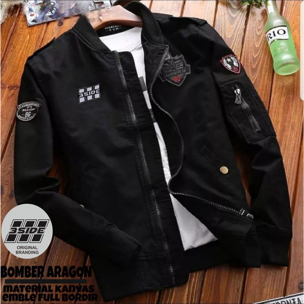 Cod Jaket Bomber Jacket Pria Aragon Bomber Pria Tersedia 5 Warna Shopee Indonesia