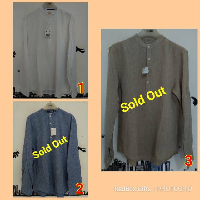 Giordano Muslim Koko Pria Lengan Panjang Original