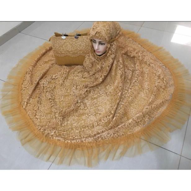 Mukena Brokat Brukat Tile Mewah | Bahan Katun Sutra Premium | Anissa Mirakelstore14