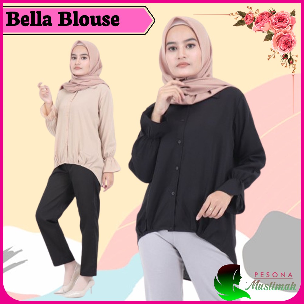 Baju Atasan Blouse Wanita Model Terbaru 2021 Bella Blouse