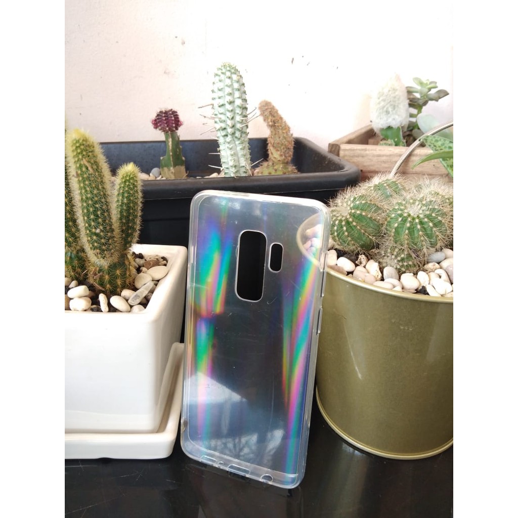 CASE CASING SAMSUNG A10 M10 / A6 / A6 PLUS / A8 / A8 PLUS / S9 / S9 PLUS TPU UV CLEAR RAINBOW IMPORT