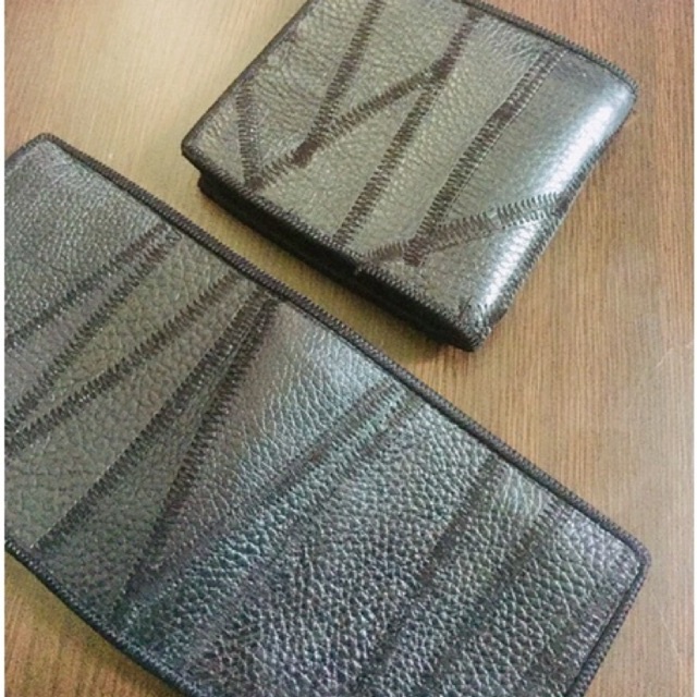 [AHLMN] Dompet lipat dua dan tiga bahan kulit sambungan asli lokal #dompet #dompetlokal #dompetpria