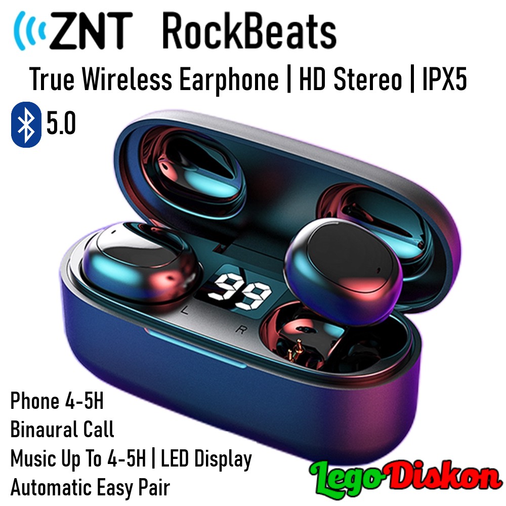 ZNT RockBeats - Wireless Bluetooth Earphone TWS Earbud Waterproof
