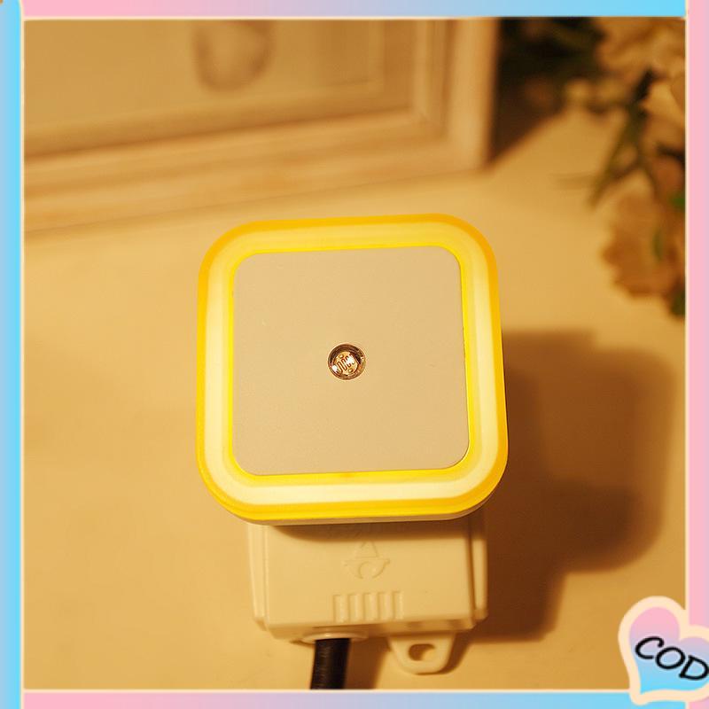 COD❤️ Induksi Night Light Control Plug-In Cerdas Cahaya Cahaya Lampu Lampu Bulat Ledut Bulat-A.one