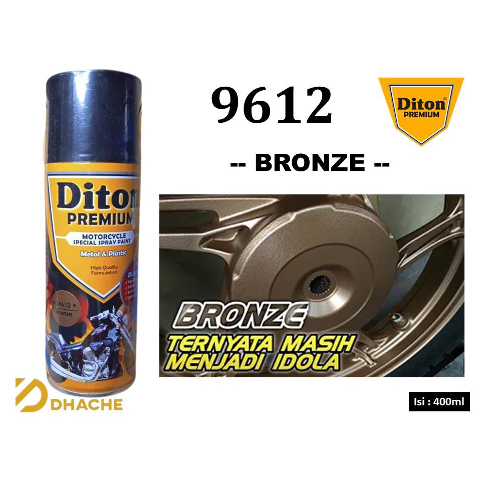 Cat Pilox Diton Premium BRONZE 9612 400cc warna Perunggu sepeda motor mobil mesin EP engine velg