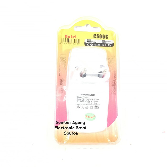 Cas Baterai Antel AA AAA 9V Kotak Batre Charger Universal A2 A3 CS06C Berkualitas