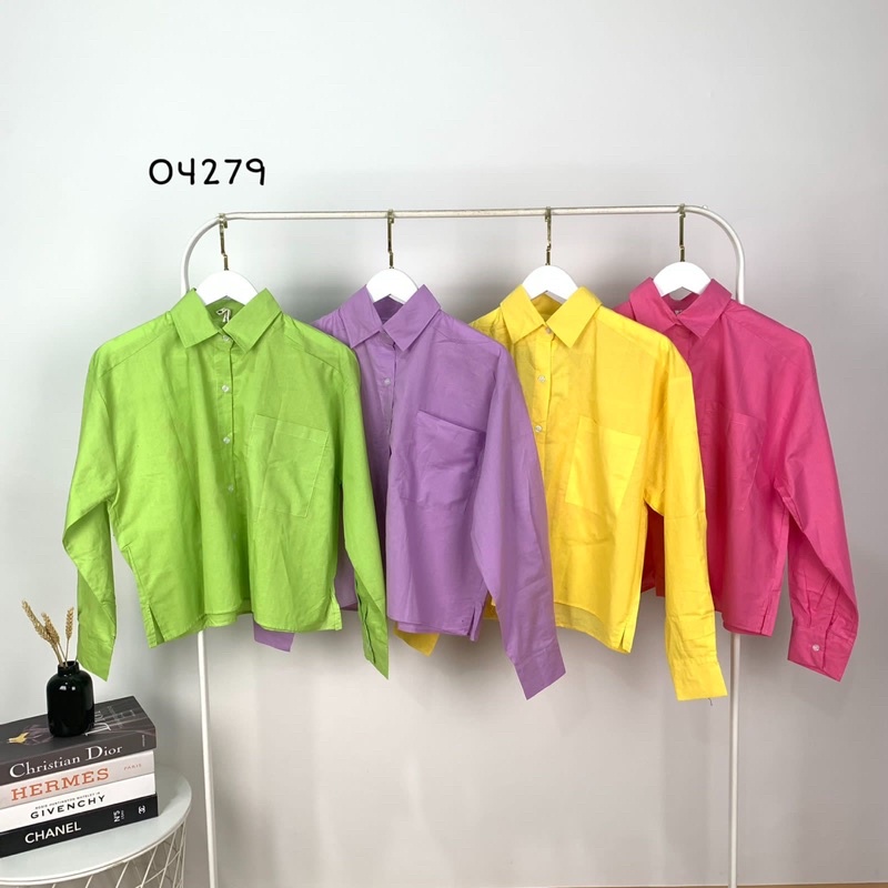 Baju Kemeja Crop Wanita I Baju Kemeja Crop I Kemeja Crop Polos I Kemeja Crop Wanita I Baju Kemeja Pe