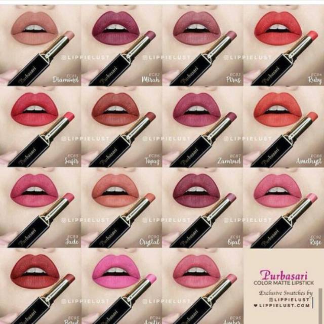 Lipstick Purbasari Color Matte / Purbasari Lipstick Matte 