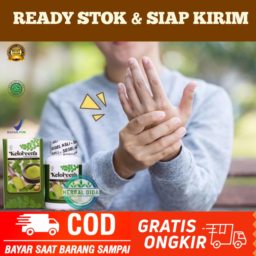 KELOREENA 100% BPOM, Obat Herbal Jari Tangan Kaku, Obat Tangan Kesemutan, Obat Tangan Kebas, Obat Ke