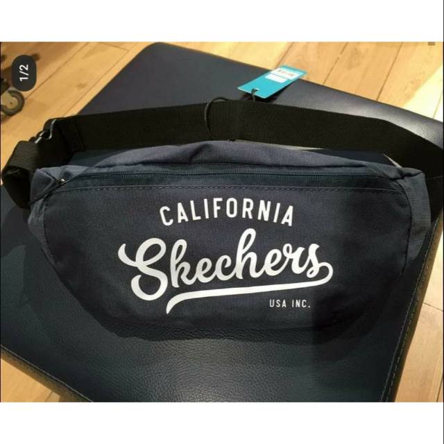 Original Tas Pinggang / Waist Bag Skechers Navy