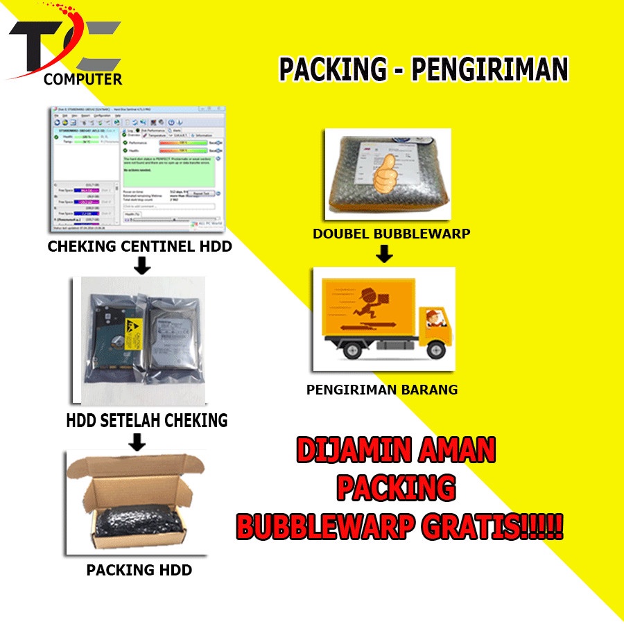 HARDDISK Laptop 2.5&quot; 750GB MERK CAMPUR TEBAL + casing eksternal