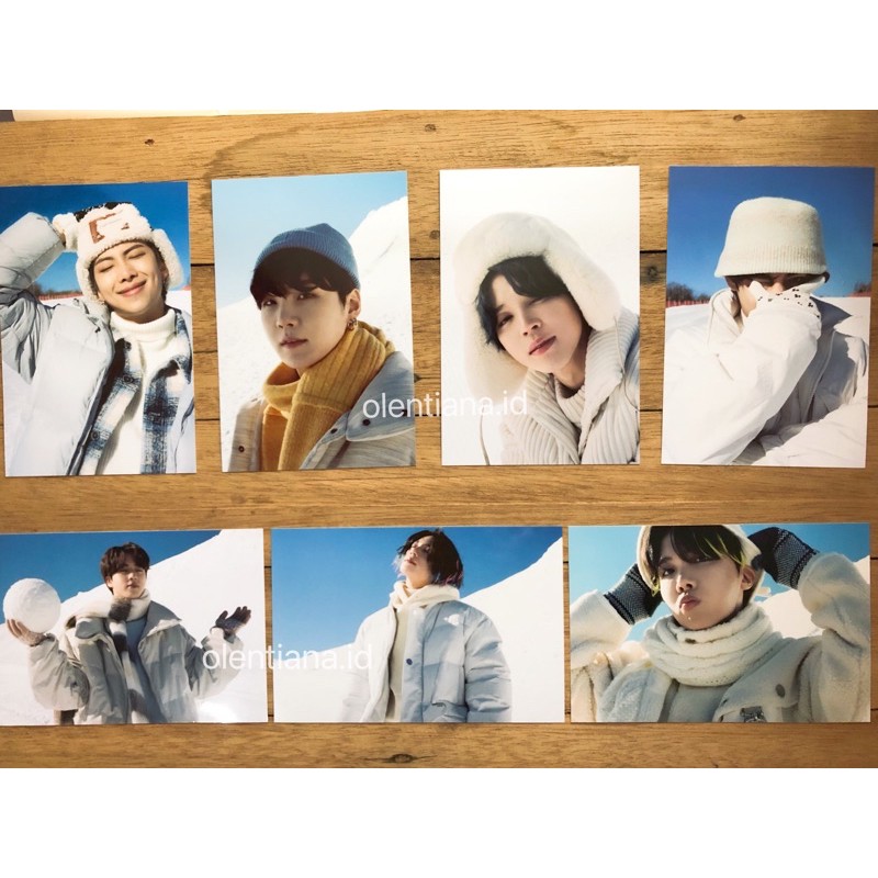 Sharing BTS Winter Package 2021 4x6 Photo set PC Jimin Jungkook JK V Taehyung Suga Jin RM