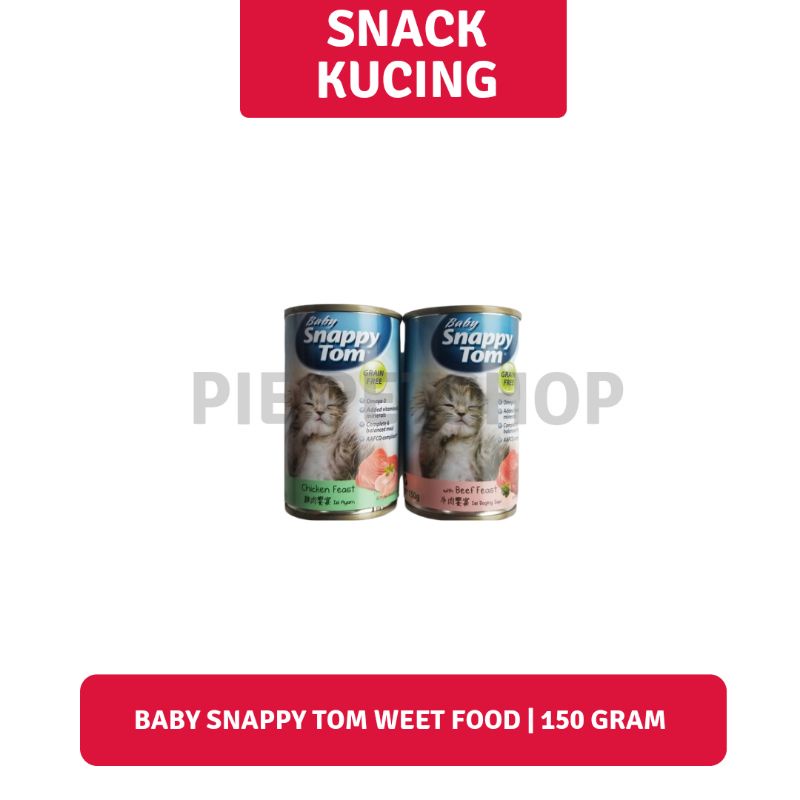 Snack kucing - baby snappy tom weet food | 150 gram