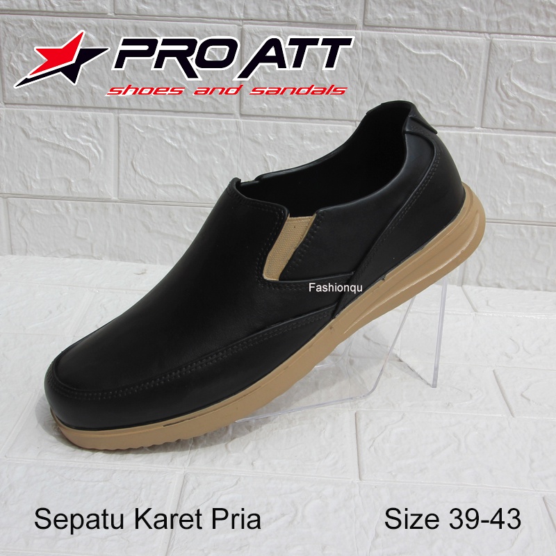 PROMO Sepatu Pantofel Karet Pria - Sepatu Karet Pria - Sepatu Kerja ATT - Sepatu ATT