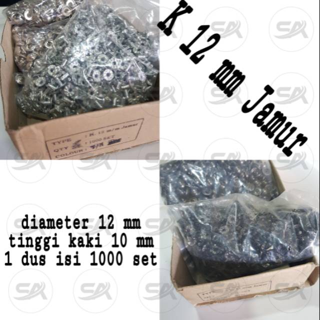 

[DUS] KELING JAMUR 12 MM F (1.000 SET)