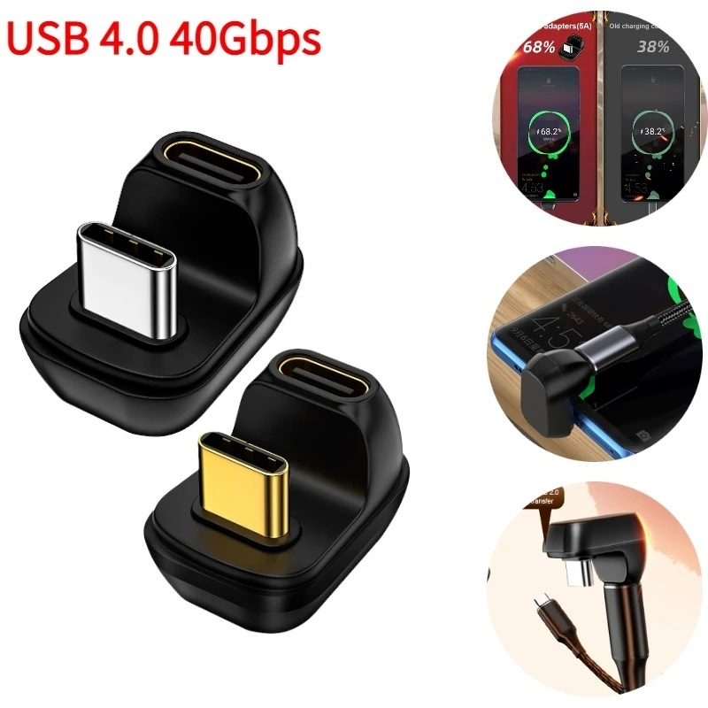 Adapter Usb 4.0 / 2.0 Tipe C Siku Male Ke Female Untuk PC