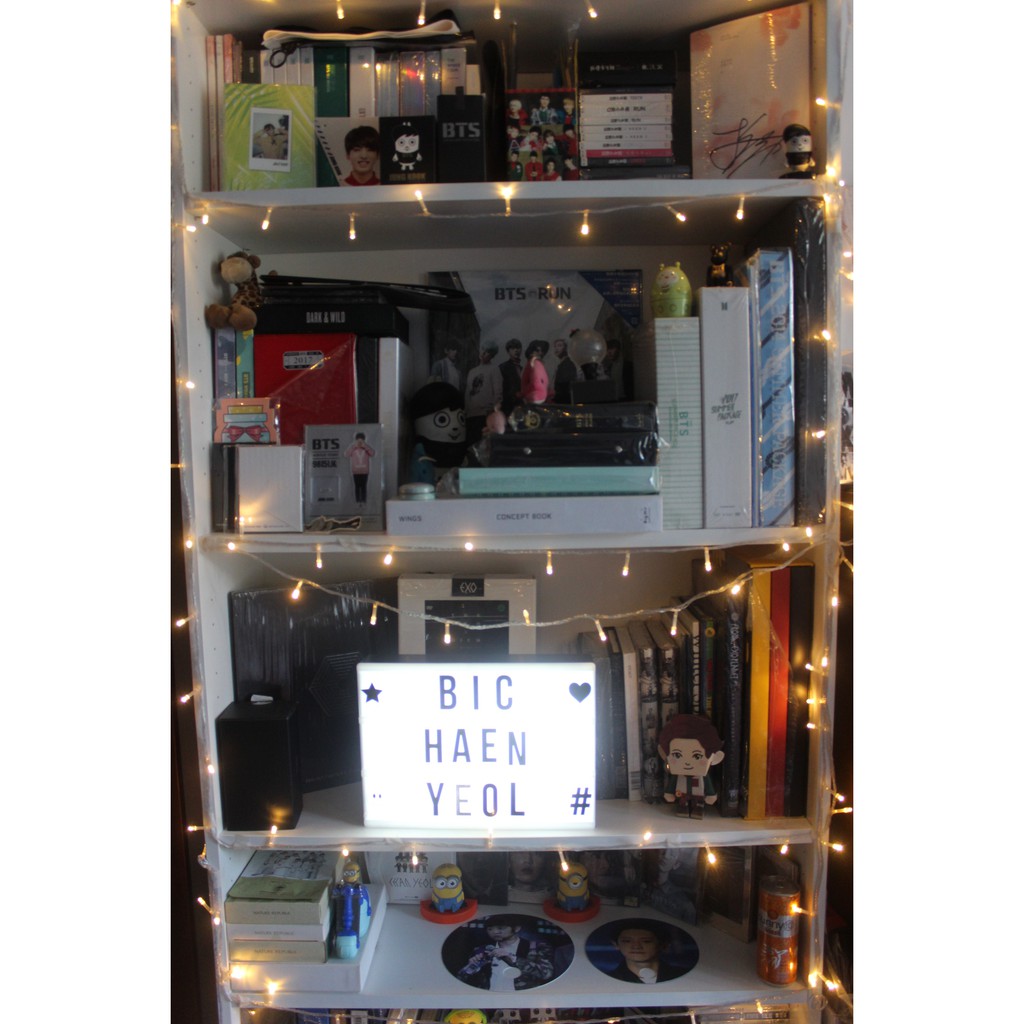 Di Kamar  Lampu Light Tumblr Dekorasi Kamar  Kpop Bts