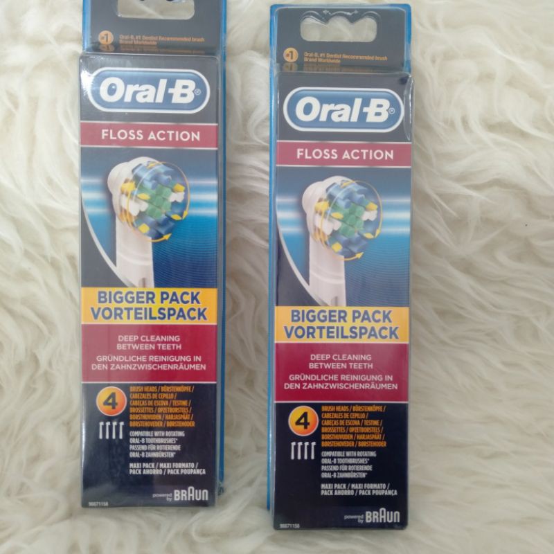 Oral B floss action toothbrush head/ kepala sikat gigi oral B