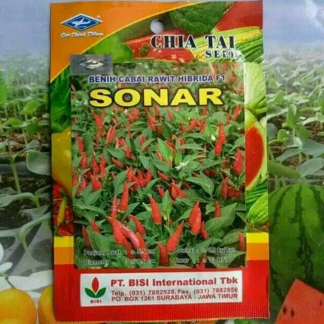 Benih Biji Bibit Cabai Cabe Rawit SONAR Hibrida F1 10 gram BISI