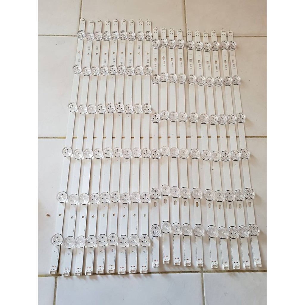 Backlight 6 Kancing 6 Volt Cekung - Lampu Led 6 Mata 6 Volt Cekung Modif