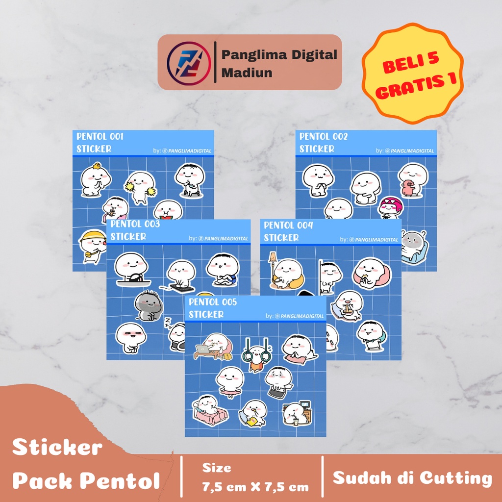 Jual Sticker Pentol Sticker Tumblr Sticker Pentol Lucu Sticker Pentol