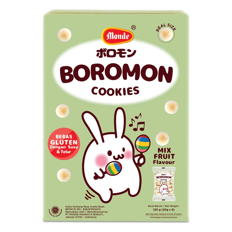 Monde Boromon Cookies 120g - Snack Bayi Sehat