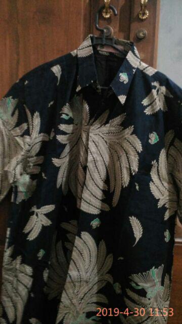 Kemeja Batik Prabu Bahan Katun Baturaden Reguler Fit B082