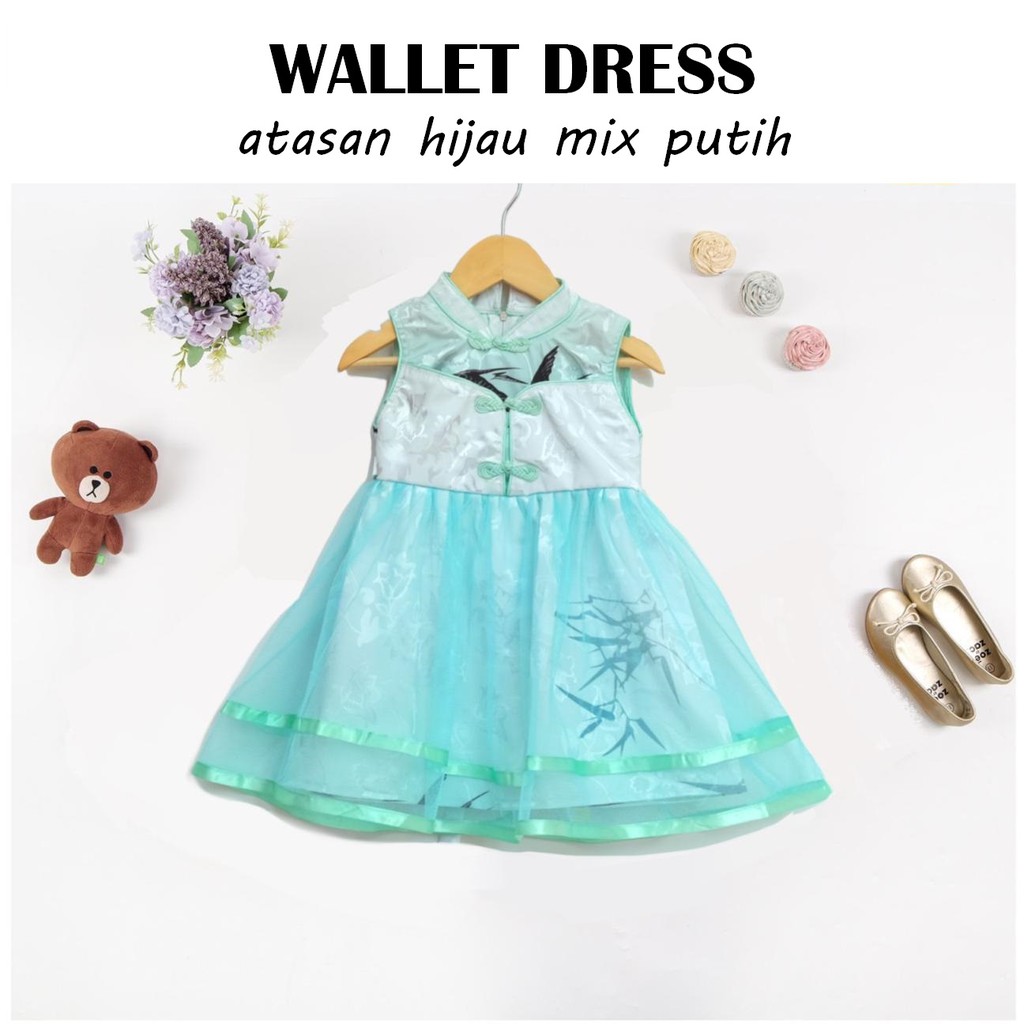 baju dress cheongsam bayi cewek perempuan lucu murah bestseller -wal