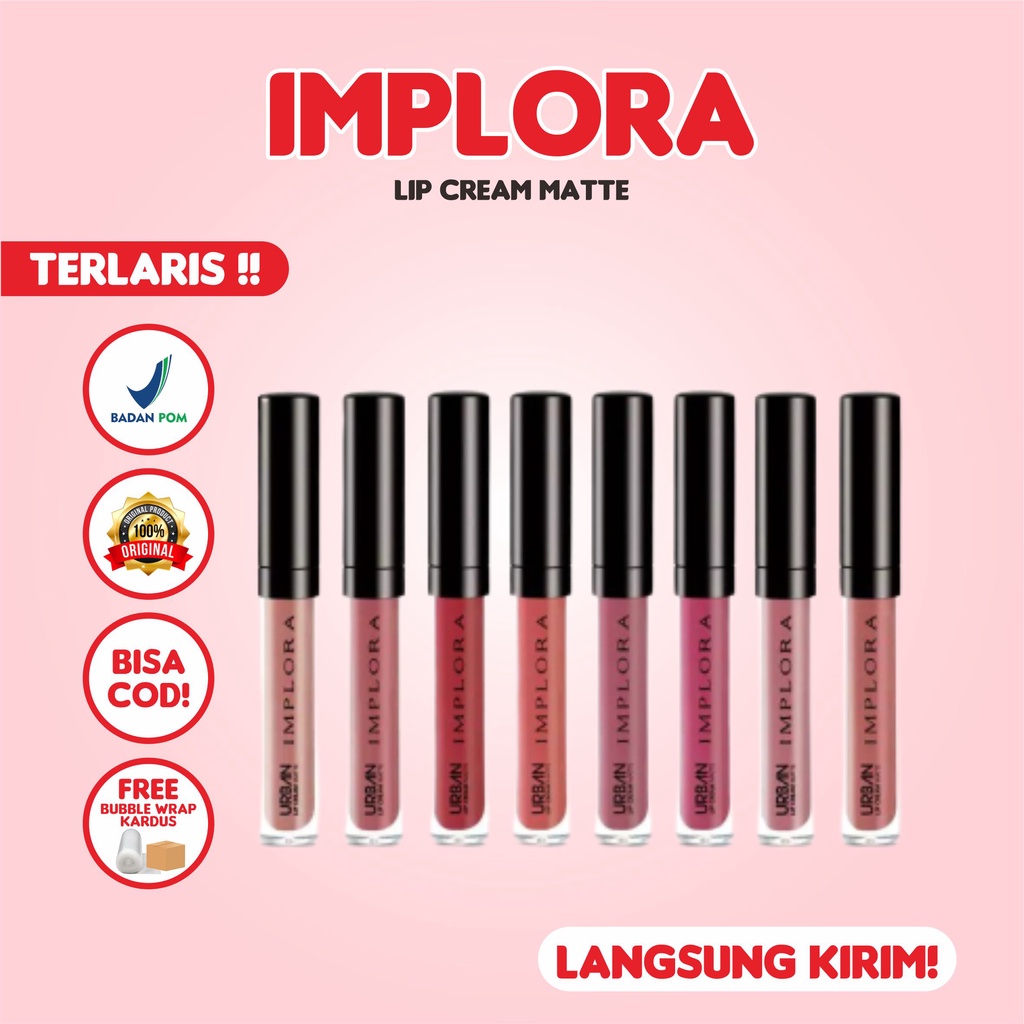 Implora Lip Cream Implora Urban Lip Cream Matte Original Bpom Implora X Relaxa New