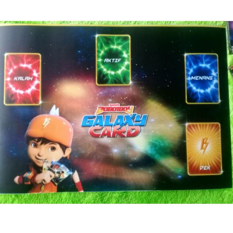 Diskon promo Dek Arena Bertarung  Boboiboy Galaxy Card Waterproof Tidak Pudar Karena Cahaya 8ZC