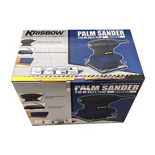 Krisbow Palm Sander KW0700862 alat Mesin Amplas Pelicin