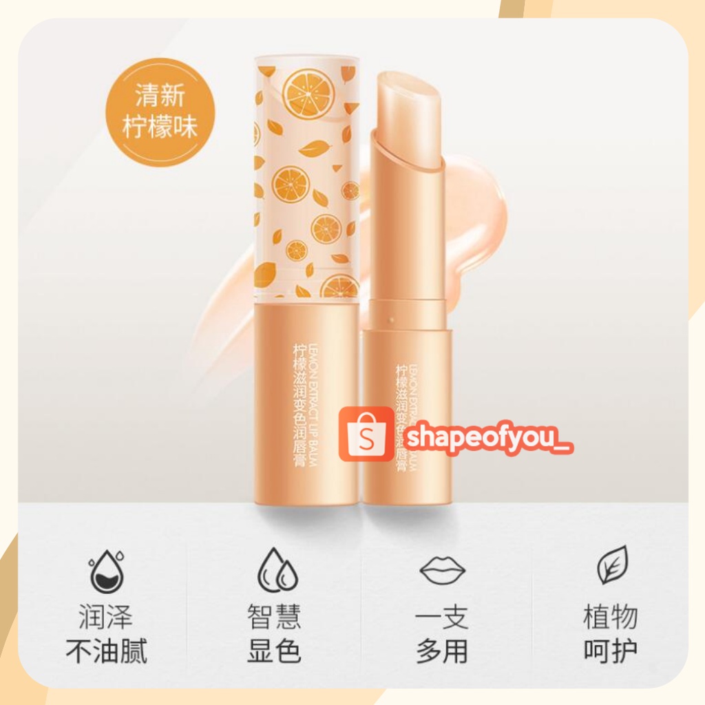 LIp Balm Pelembab Bibir Images Lemon Extract Lip Balm Memperbaiki Keriput Bibir Makeup Pelembab Perawatan Bibir Tahan Lama