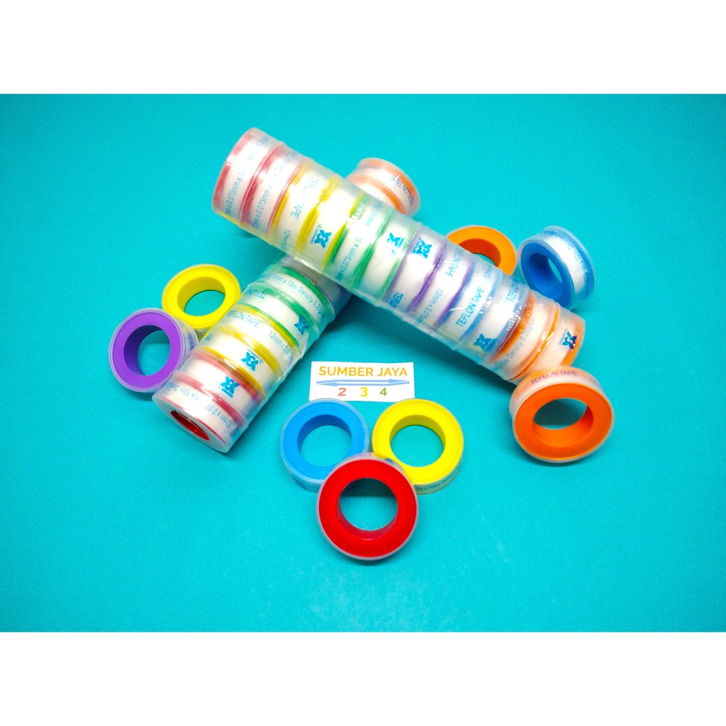 Sealtape/ Selatip/ Sealtape kran air/ Isolasi air 12mm x 10mm TERMURAH