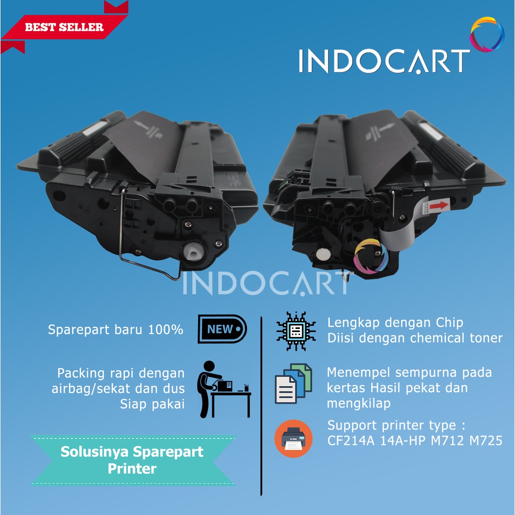 Toner Cartridge Compatible CF214A 14A-Printer LaserJet HP M712 M725