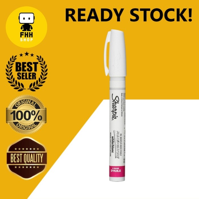 

(DISKON TERMURAH) Sharpie MEDIUM Oil Paint Marker White for Sneakers Adidas Boost NMD