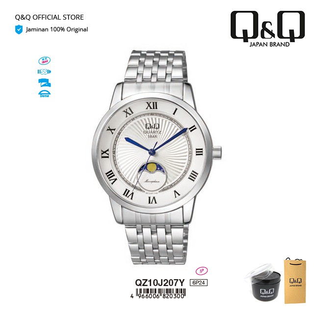 Q&Q QnQ QQ Original Jam Tangan Arloji Pria Fashion Analog - QZ10 QZ10J Superior Tahan Air