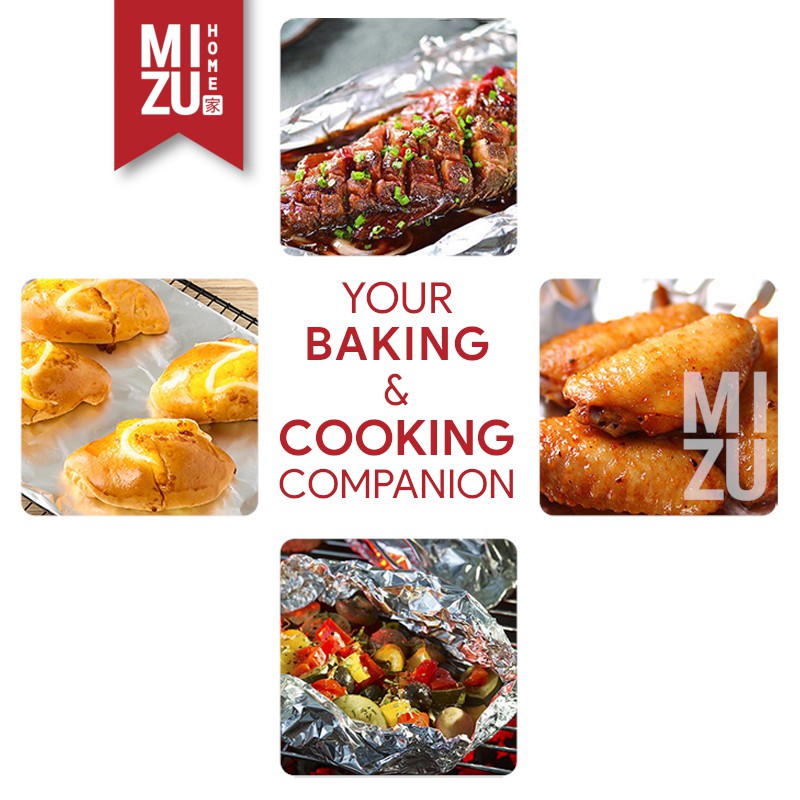 MIZU SUPERSIZE 20m/50m Aluminium Foil Roll JUMBO Baking Cooking Alumunium Roll 30cm-2