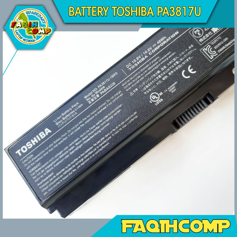 Baterai Laptop Original Toshiba Satellite L745 L740 L635 L630 L645 L640 C645 C640 C600 PA3817-1BRS