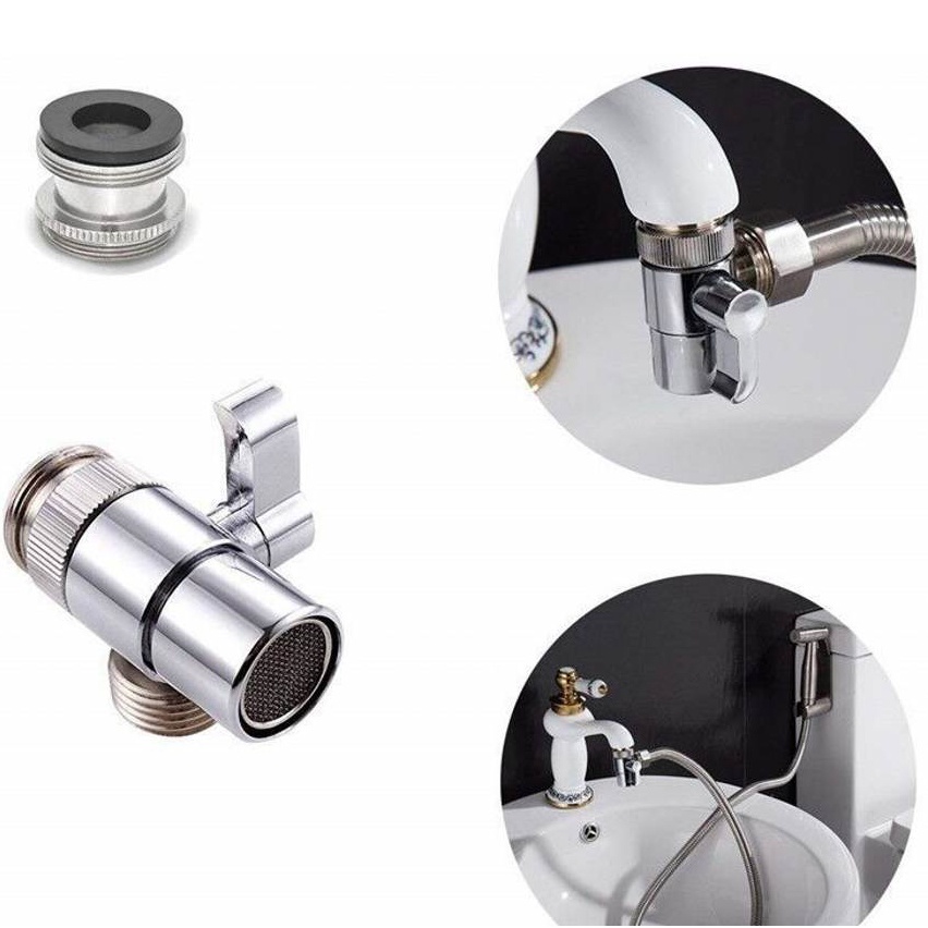 Home Faucet Splitter Diverter Valve / Water Tap Connector for Toilet Washbasin Shower