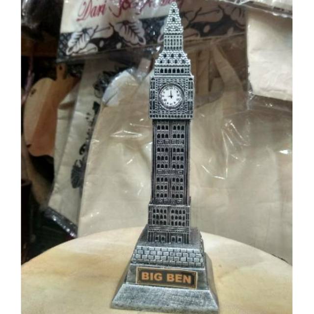 (BISA COD) MINIATUR TUGU MENARA JAM ELISABETH INGGRIS DARI FIBERGLASS - SOUVENIR DAN PAJANGAN CANTIK