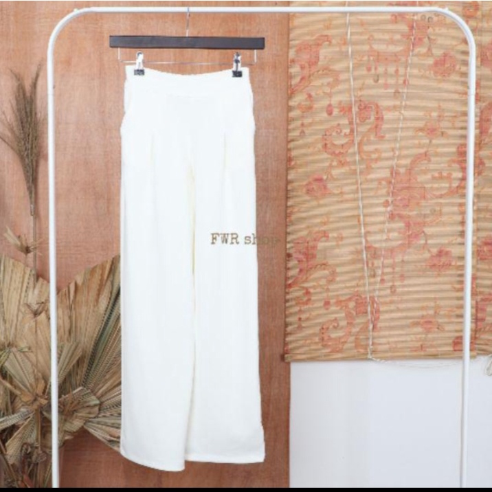 TERLARIS CELANA KULOT WOLFIS PREMIUM TALI PINGGANG | CELANA KEKIN | KULOT WOLFIS-PUTIH BW