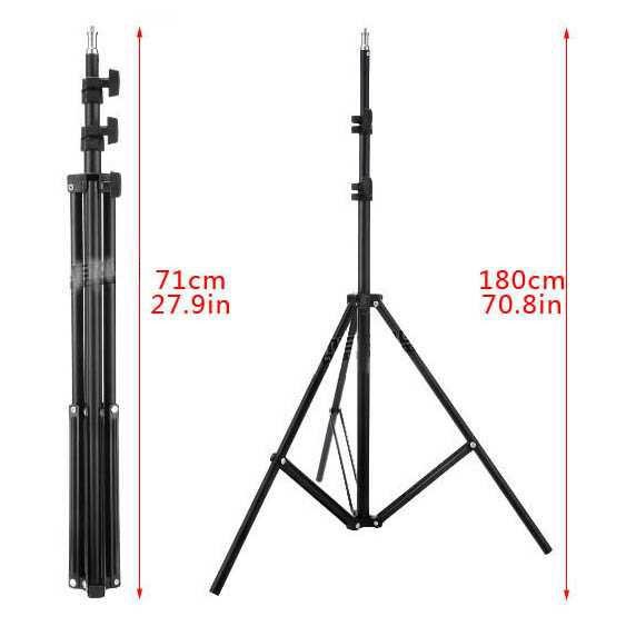 TaffSTUDIO Portable Light Stand Tripod 180cm for Studio Lighting W803 ( Mughnii )