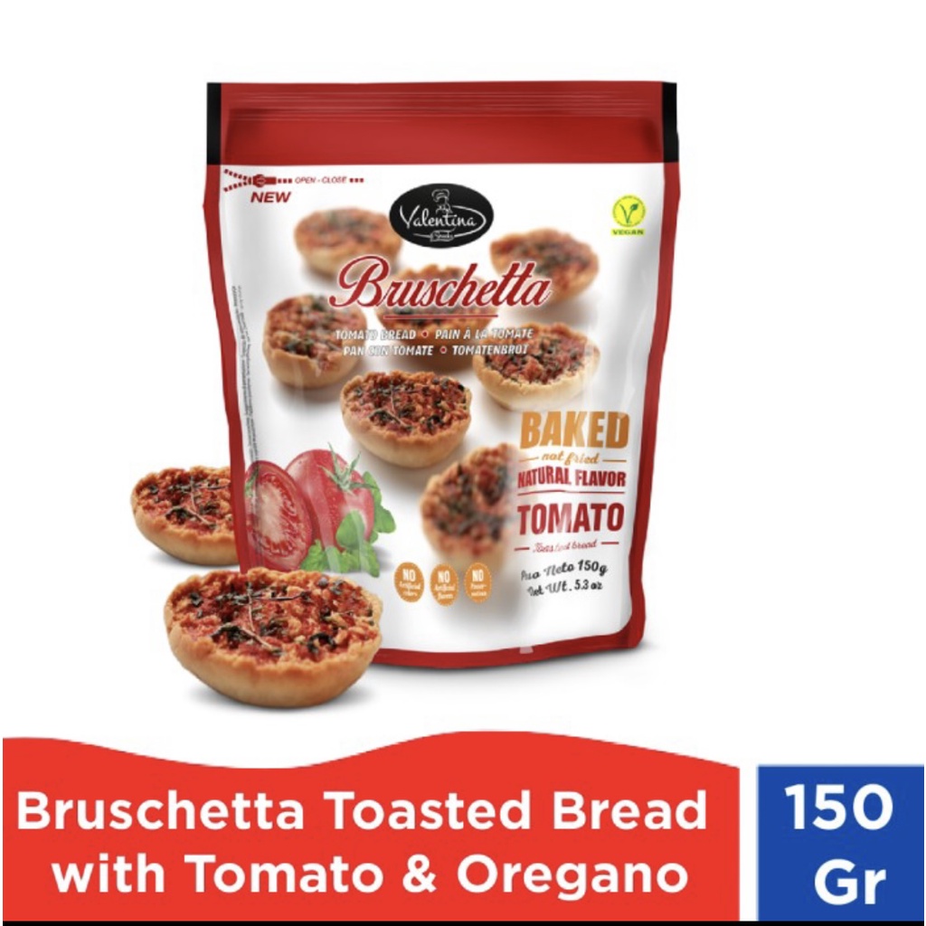 

Valentina Bruschetta Toasted Bread With Tomato and Oregano 150 Gr