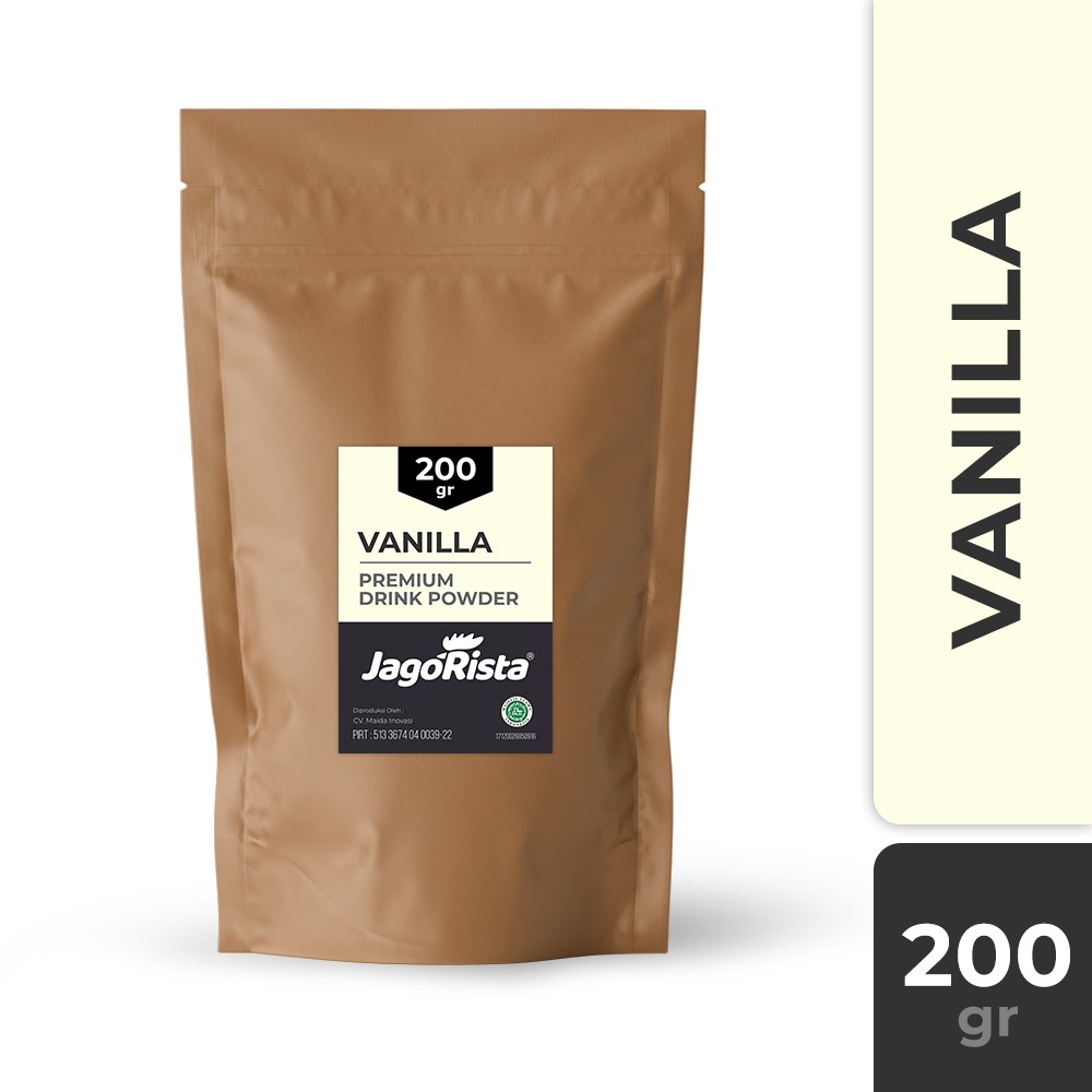 

200gr Jagorista Vanilla / Vanila Premium Bubble Drink Powder jr